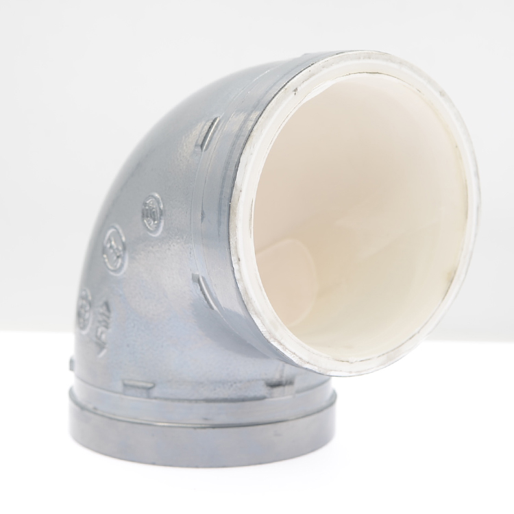 建支溝槽襯塑管件-銀色彎頭 建支溝槽襯塑管件-銀色彎頭